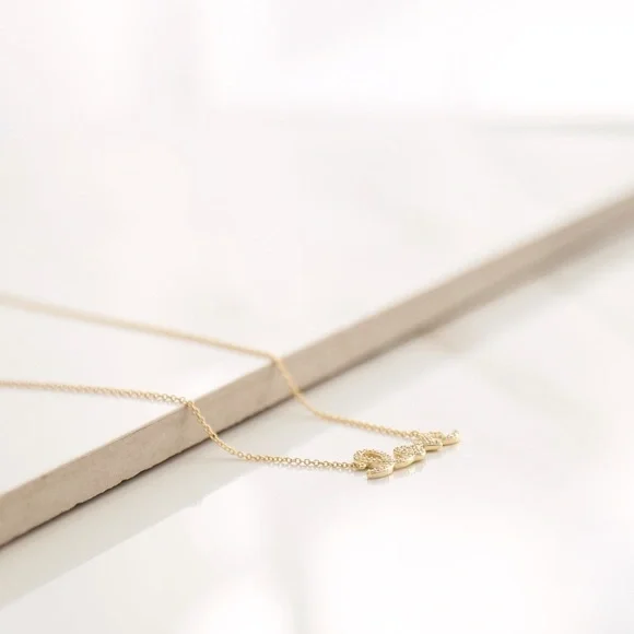 Love Crystal Necklace | 14k Gold Plated - Picture 4 of 8